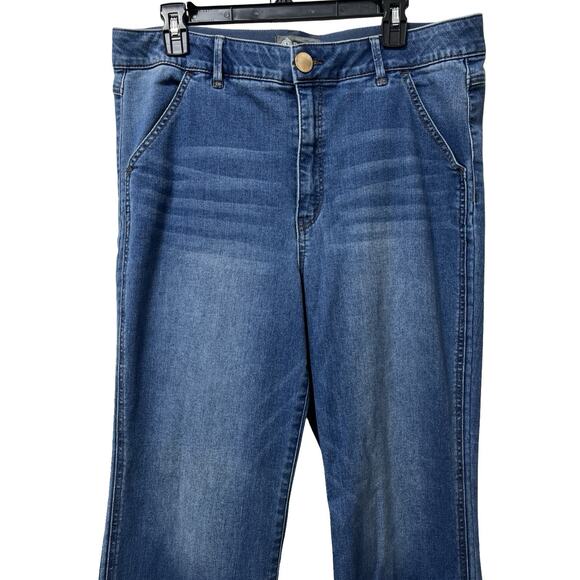 Democracy Absolution Skyrise Double Side Seam Bootcut Jeans Size 16 Stretch - Picture 3 of 9